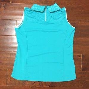 Lady Hagen Turquoise Sleeveless Golf Shirt